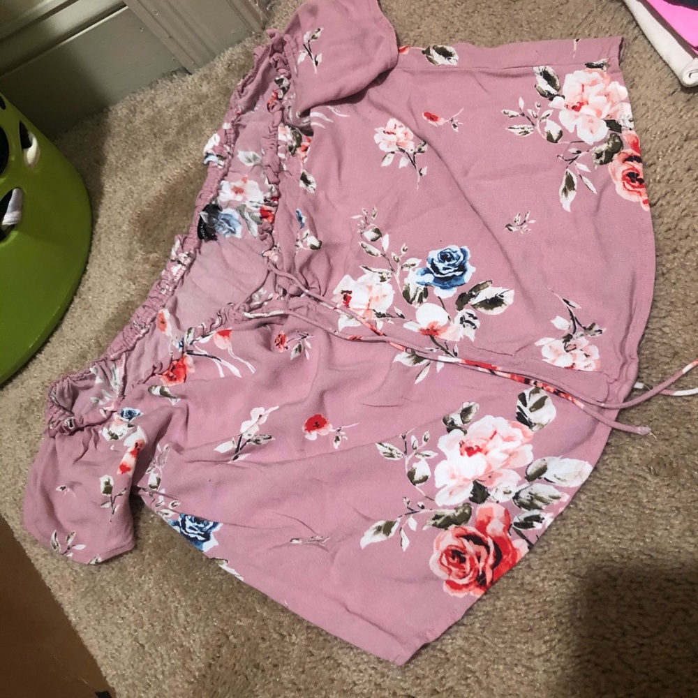floral off shoulder top